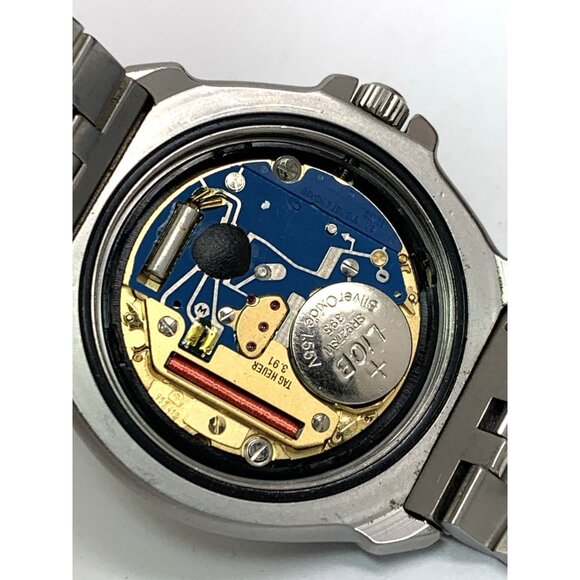 Tag Heuer Unisex Watch WA1214 Professional Swiss Quartz Red Black Dial 34mm - Picture 5 of 14